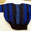 1987 Two piece black woollen suit. 