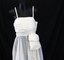 1930s cream nylon seersucker dance dress- detail