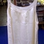 Cream sleeveless nightdress with round neckline. 