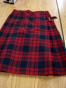 1970 Ladies tartan skirt designed as a kilt. 