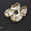 White leather upper tee bar sandal