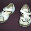 White leather upper tee bar sandal