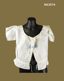 1914 white cotton with short sleeves. 