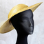 Cream straw hat, possibly 1930s - 1940s