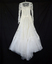 1959 Full length white lace and net over white taffeta slip.(back)