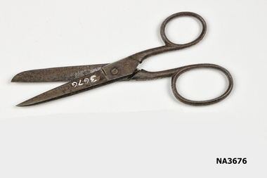 Metal scissors - utility scissors used in most households for a number of purposes such as dressmaking, kitchen uses etc.