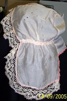 Cream silk Matron's Boudoir Cap,