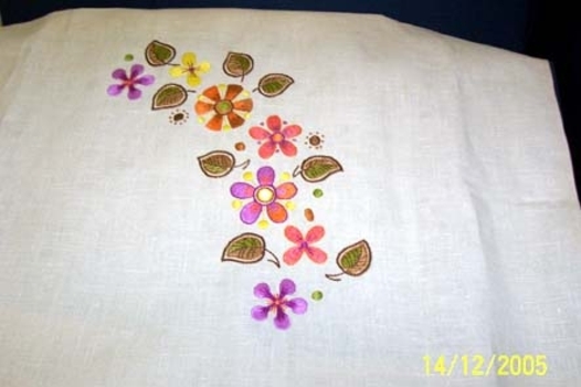 Beige linen cloth