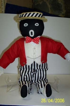 Black felt golliwog 