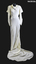 1936 cream seersucker dress featuring a cowl neck and long sleeve, slit at shoulder to create cowl effect. 