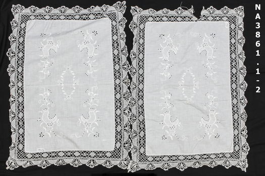 Two White pillow shams