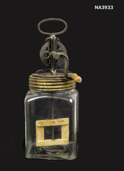 Glass butter churn