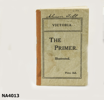 Grey paper covered Victorian Primer