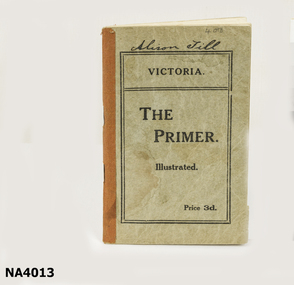 Grey paper covered Victorian Primer