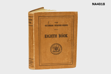 Tan linen covered - 'The Victorian Reading Books' - Eighth Book 