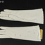 Cream nylon self embroidered flowers on back and cuff