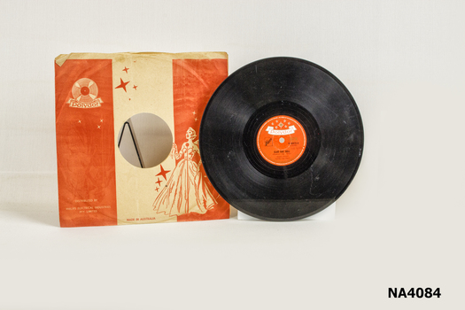 Vinyl disc imprinted in 'tracks'