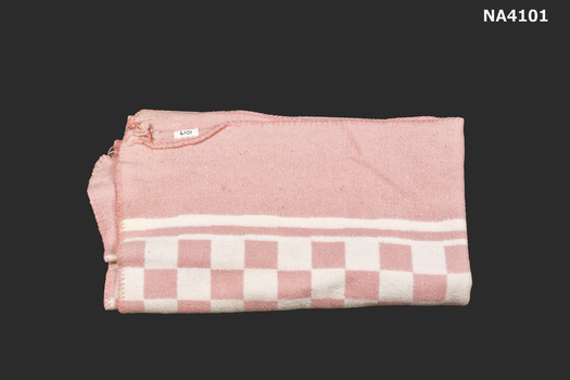 Pink cotton baby,s blanket.