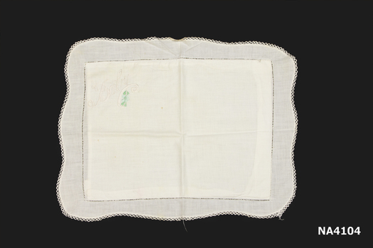 White cotton pillow slip