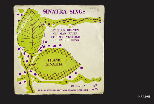 Circular record 45 R.P.M. Frank Sinatra. 
