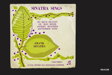 Circular record 45 R.P.M. Frank Sinatra. 