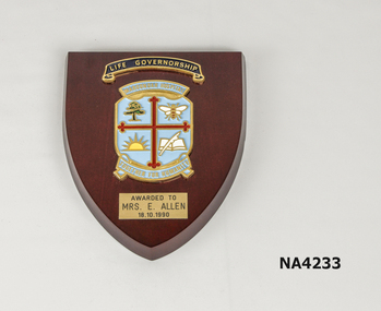 Plaque - Shield, 1990