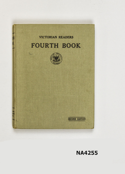 Grey canvas type hard cover 181 pages Victorian Reading Book