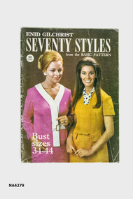 Enid Gilchrist Pattern Book showing seventy styles, from a basic pattern.