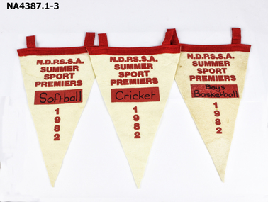 Yellow/Red triangular banner