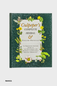 Culpeppers's Complete Herbal and English Physician.