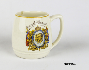 Royal Visit commemorative mug.