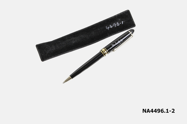  Brown and Gold pen with inscription to celebrate 140th anniversary 