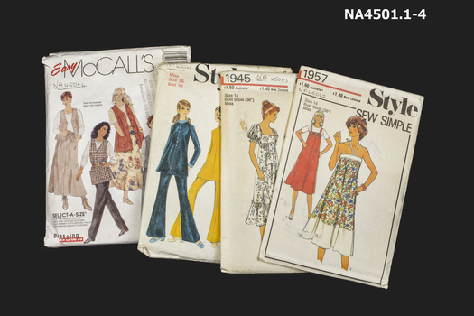  Four Dress Patterns from the 1970s.