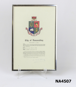 Certificate - Certificate - City of Nunawading