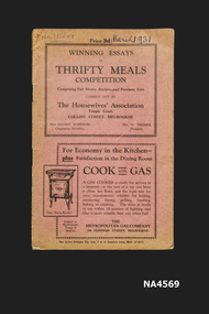 Thrifty Meals Cook Book. 