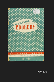 A 1945 wartime cookery book by Sara Dunn of the Herald Melbourne.