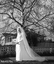 1966 wedding dress of silk, velvet in Winter White colour lined in silk voile. 