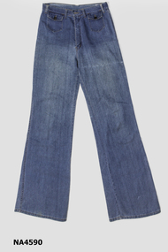 Pale blue jeans 1970s. 