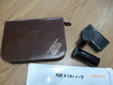 Leather zippered case is a comforts package