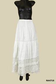 White cotton petticoat.