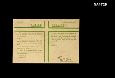  headed: Active Service.