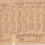 Folding Card Timetable 