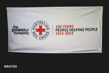Banner: 'Red Cross 1914-2014' 100 years.