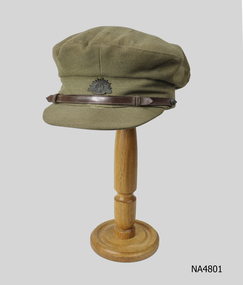 Army Khaki officers peaked cap.