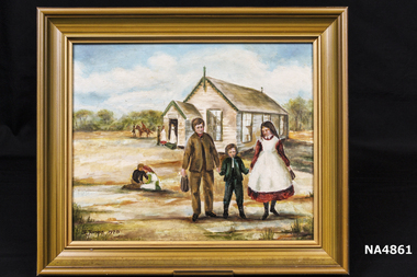  Oil painting of Vermont Primary School No. 1022