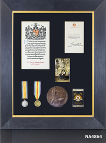 Picture containing service memorabilia for Pentzlyn, Charles Stewart