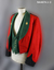 Formal Mess Dress. Red woolen cropped jacket and green waist coat 
