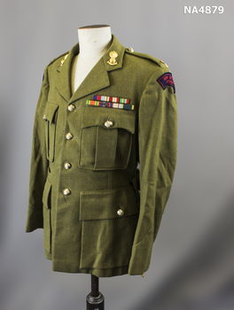 Khaki Officers No 1 dress jacket. With belt