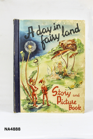 A large rectangular book. 'A day in Fairy Land'.