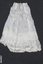 Full length cream silk skirt. 